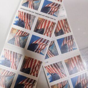 2024 Forever Stamps US. Flags 50 Booklets (1000 Stamps)